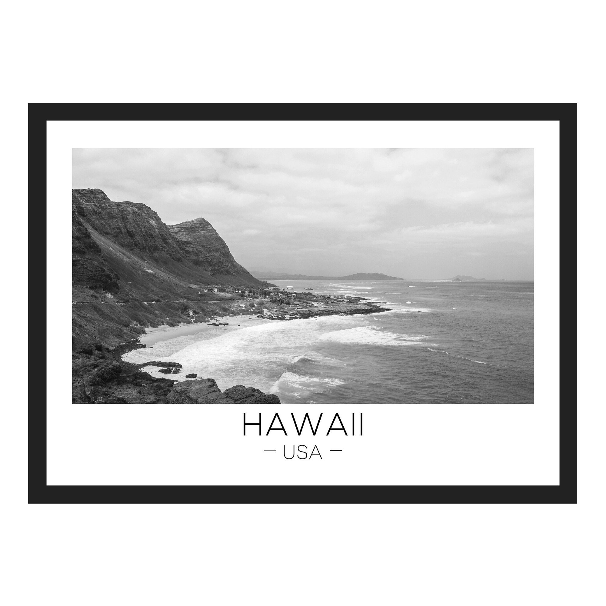 Hawaii Print Hawaii Travel Hawaii Art Hawaii Poster Etsy