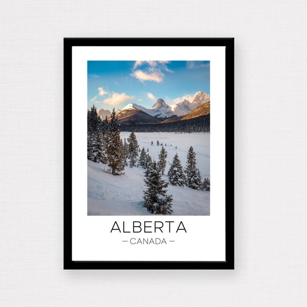 Alberta Impression | Voyage en Alberta, art mural Alberta, impression Alberta Canada, Canada, affiche de voyage, cadeau de voyage, décoration murale, cadeau envie de voyager