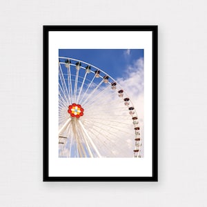Ferris Wheel Print | Ferris Wheel Poster, Ferris Wheel Photo, Fun Wall Art, Vienna Print, Fairground Print, Big Wheel Photograph, Wall Décor