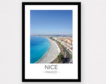 Nice France Print | Nice Print, France Travel Poster, France Travel, Cote d’Azur, France Beach, Wall Art, France Print, Wall Décor, Photo