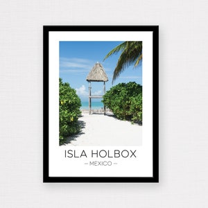 Isla Holbox Print | Holbox Travel, Holbox Mexico Wall Art, Mexico Beach Print, Travel Poster, Travel Gift, Wall Décor, Wanderlust Gift