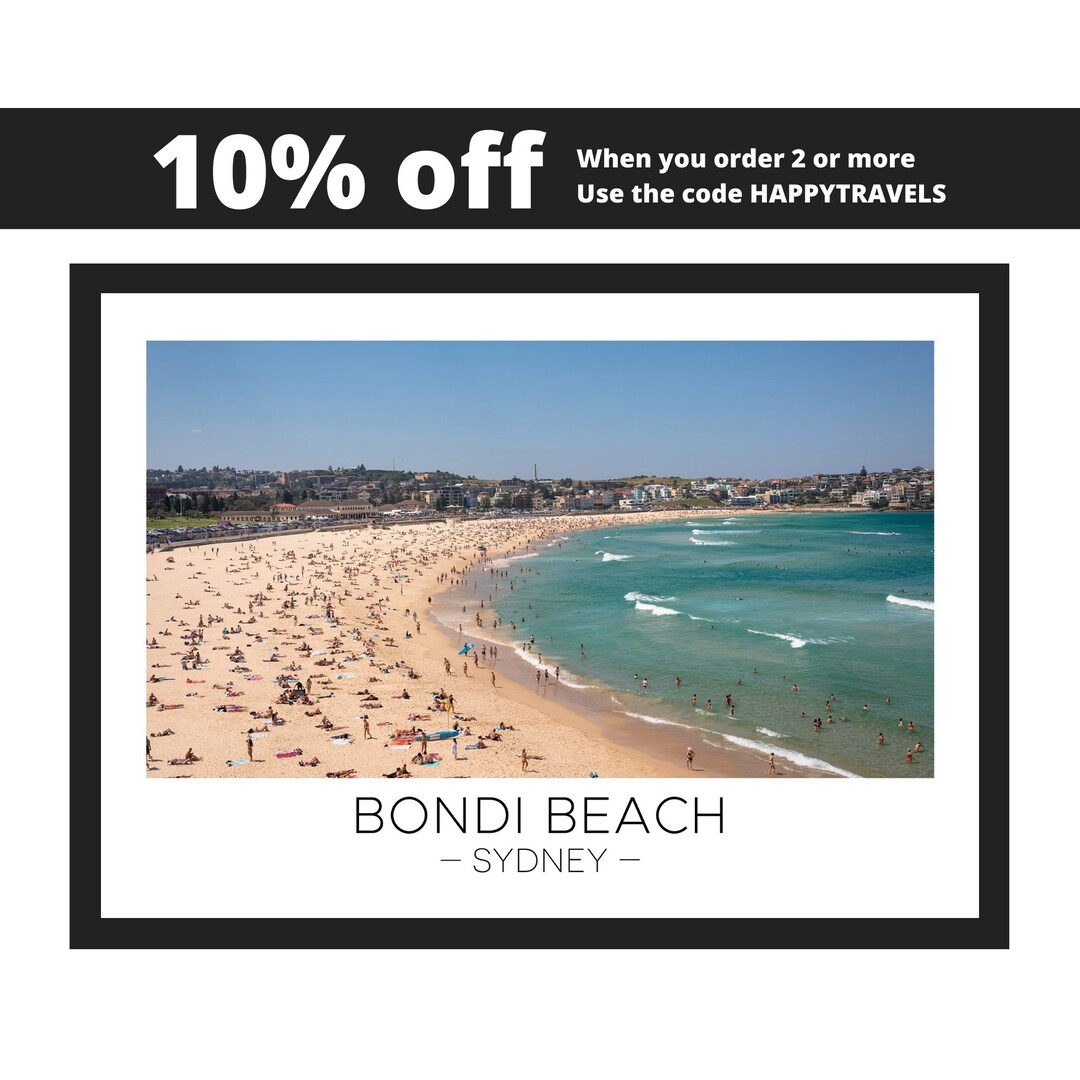 Bondi Beach Print Bondi Beach Art Bondi Beach Poster Etsy UK