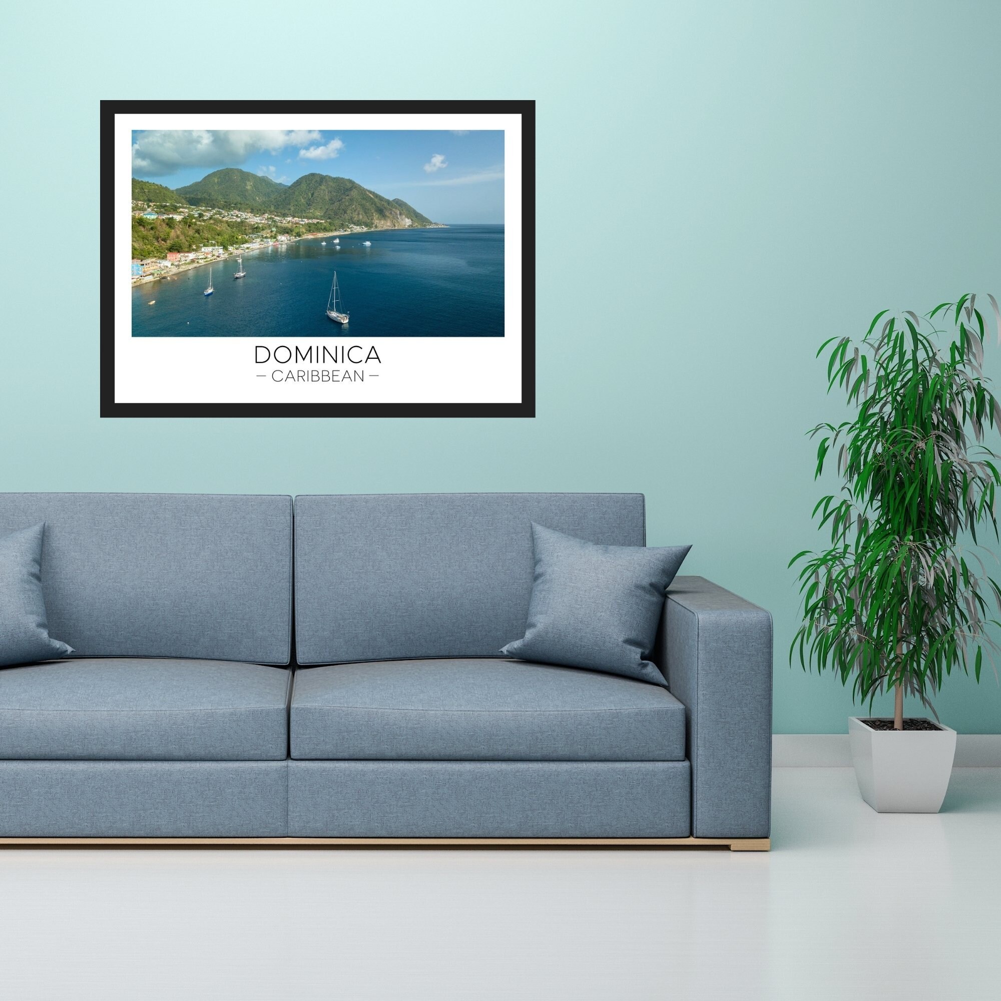 Dominica Print Dominica Poster Dominica Art Dominica Etsy UK