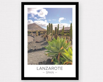 Lanzarote Print | Lanzarote Travel Poster, Lanzarote Volcano, Lanzarote, Wall Art, Travel Gift, Décor, Wanderlust Gift, Canary Islands