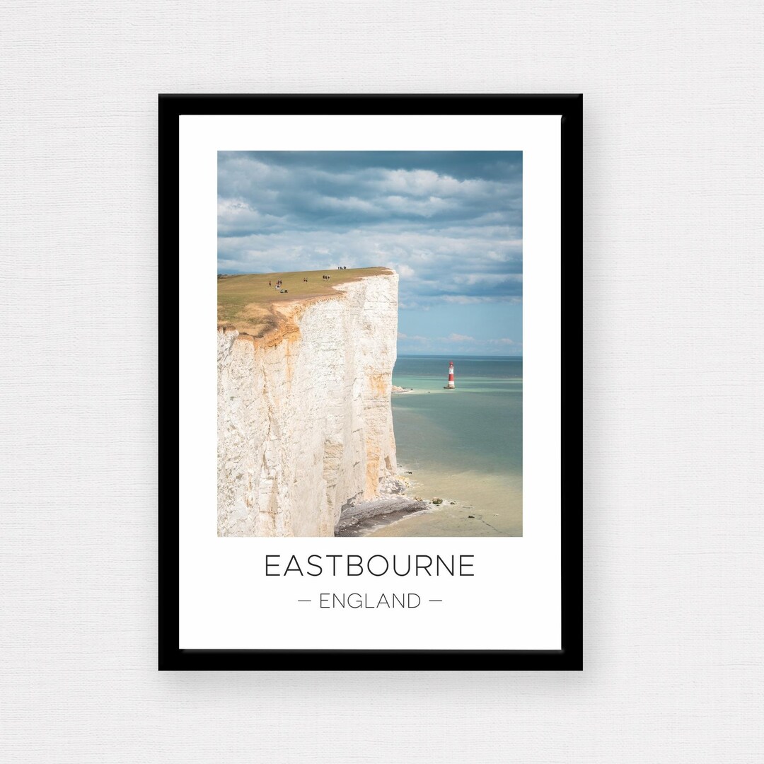 Eastbourne Print Eastbourne Poster Beachy Head Wall Art Etsy