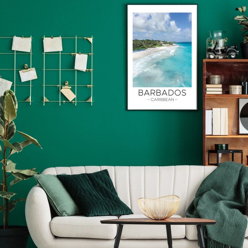 Barbados Print Barbados Travel, Barbados Wall Art, Caribbean Beach