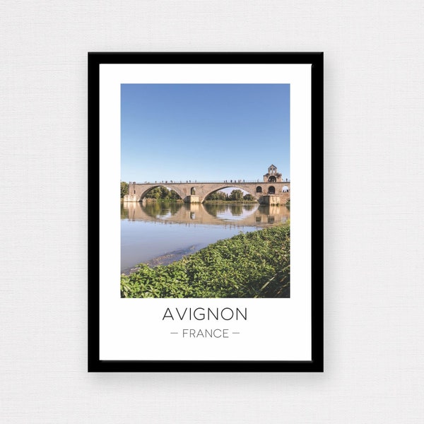 Avignon Print | Avignon Travel, Avignon Wall Art, Provence Poster, France Print, Pont d'Avignon, Bridge, Décor, Photograph, Travel Gift