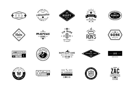 80 Minimalist Logos Pack 80 Minimalist Logo Template Vector | Etsy