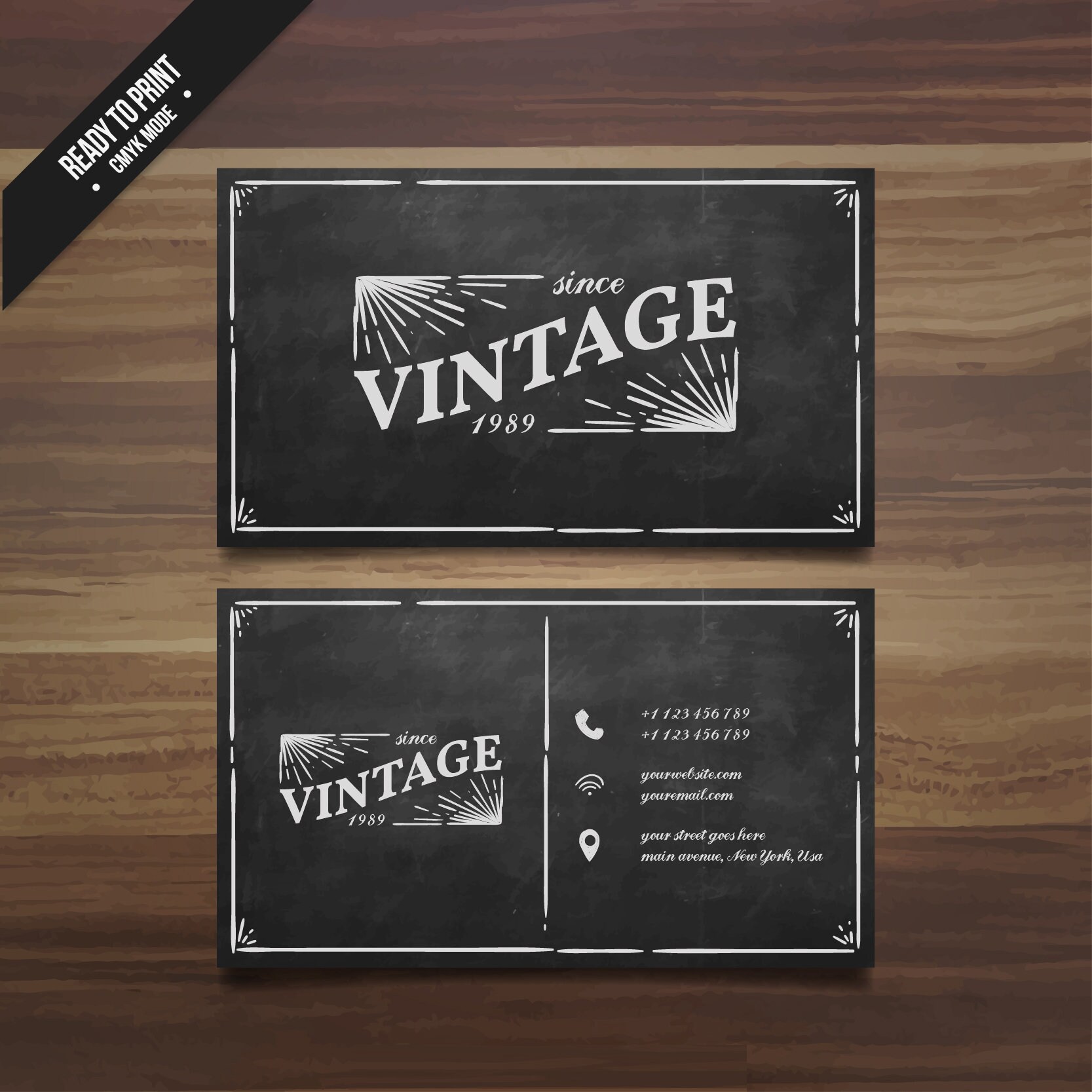 Retro Business Card Template Luxury Business Card Design Etsy