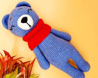 Cuddly bear, Teddy bear, Cuddly toy crocheted, Amigurumi, Bear, Bear, Gift, Toys, Crochet animal