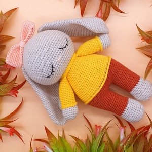 Cuddly Toy Amigurumi Bunny Easter Bunny Toy Crochet Dolls Gift Doll Crocheted Cuddly Toy Crocheted Crochet Animals