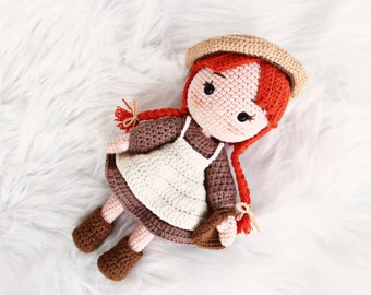Amigurumi girl doll, crocheted doll, crocheted doll, handmade gift, children's gift, birthday decoration, crocheted birthday gift