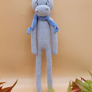 Cuddly toy Amigurumi crocheted hippo Baby Newborn Hippo Bild 4
