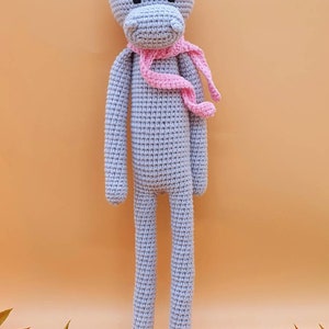 Cuddly toy Amigurumi crocheted hippo Baby Newborn Hippo Bild 5