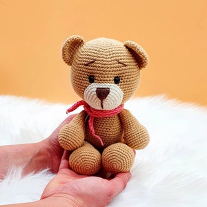 Cuddly bear, teddy bear, crocheted cuddly toy, amigurumi, bear, bear, gift, toy, crocheted animal für Mädchen