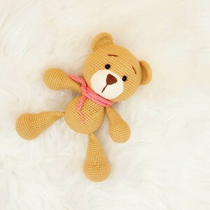 Cuddly bear, teddy bear, crocheted cuddly toy, amigurumi, bear, bear, gift, toy, crocheted animal Bild 7