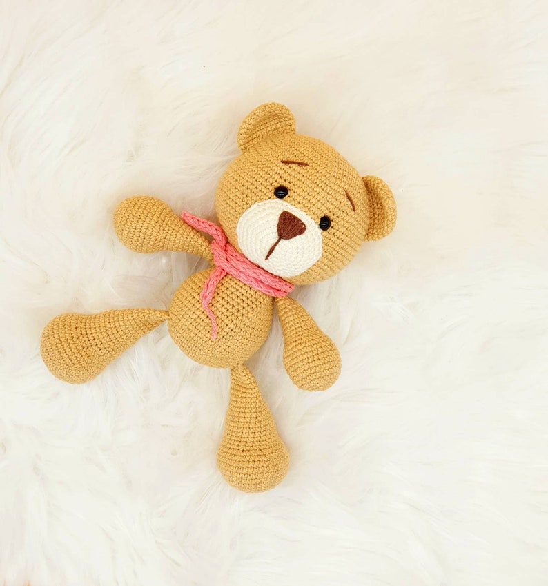 Cuddly bear, teddy bear, crocheted cuddly toy, amigurumi, bear, bear, gift, toy, crocheted animal Bild 7