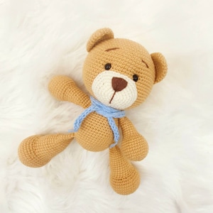 Cuddly bear, teddy bear, crocheted cuddly toy, amigurumi, bear, bear, gift, toy, crocheted animal Bild 3