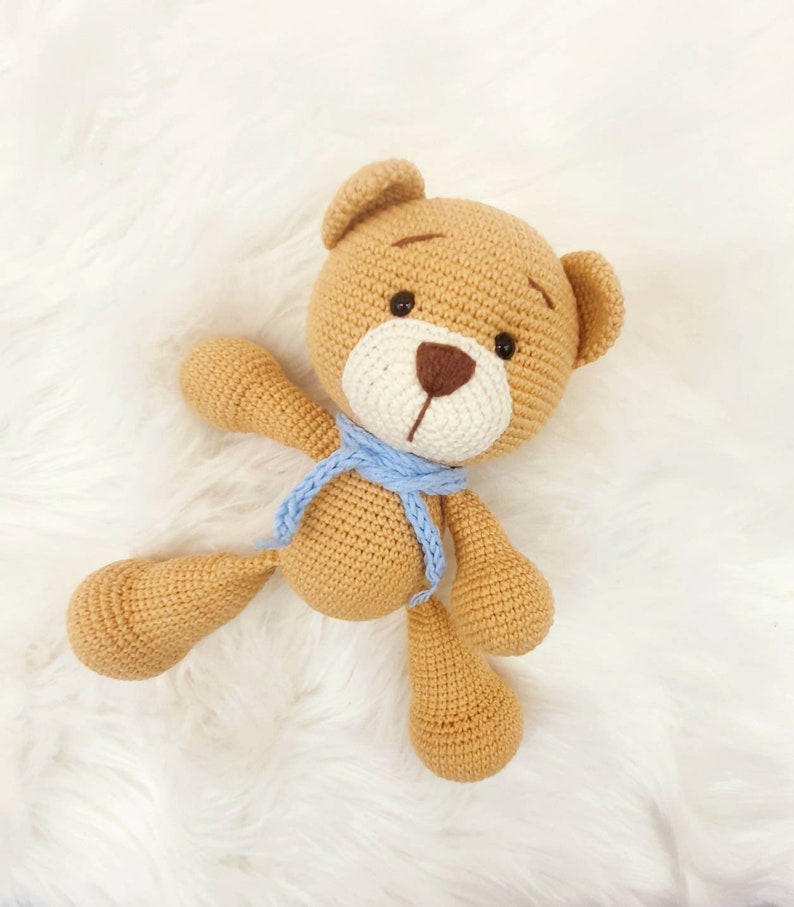 Cuddly bear, teddy bear, crocheted cuddly toy, amigurumi, bear, bear, gift, toy, crocheted animal Bild 3