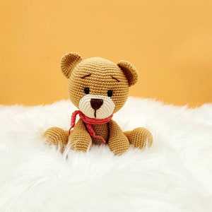 Cuddly bear, teddy bear, crocheted cuddly toy, amigurumi, bear, bear, gift, toy, crocheted animal Bild 5