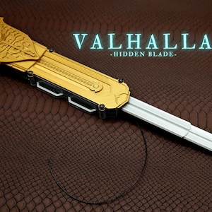 V2 Assassin&#39;s Valhalla Eivor Hidden Blade (Gold/Silver)
