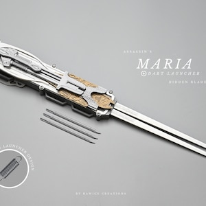 V2 Assassin's Maria Hidden Blade + Dart Launcher - AC Movie Blade