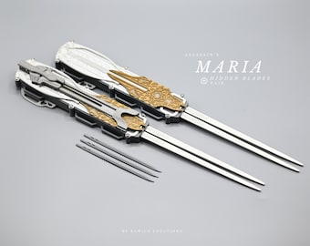 V2 Assassin's Dual Maria Hidden Blades (Blade Pair) AC Movie Blades