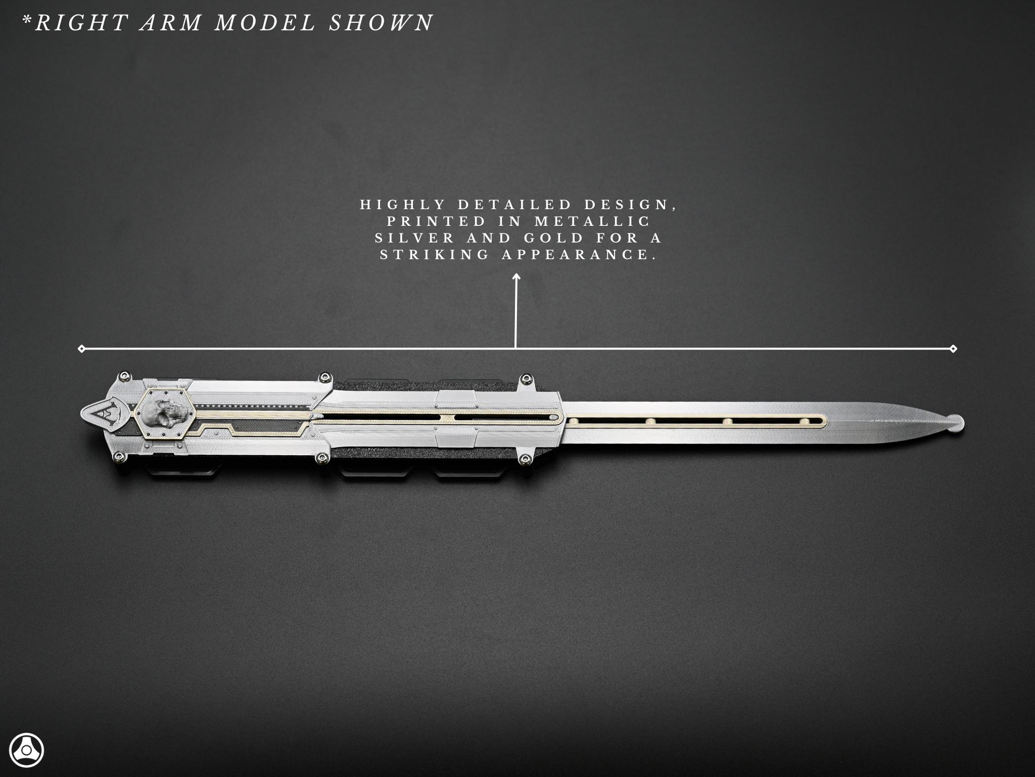 値下げ　激レア APL BLADE black/white 30cm V2 Assassin's Black Flag Edward Kenway Hidden Blade Premium