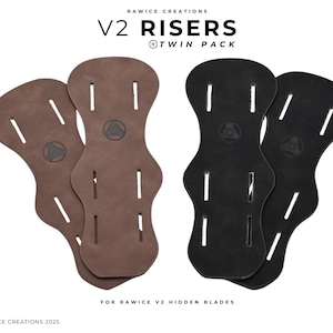 PACK DE DEUX D'ÉTOILES V2 cachés en cuir - Pour Rawice Creations V2 Hidden Blades