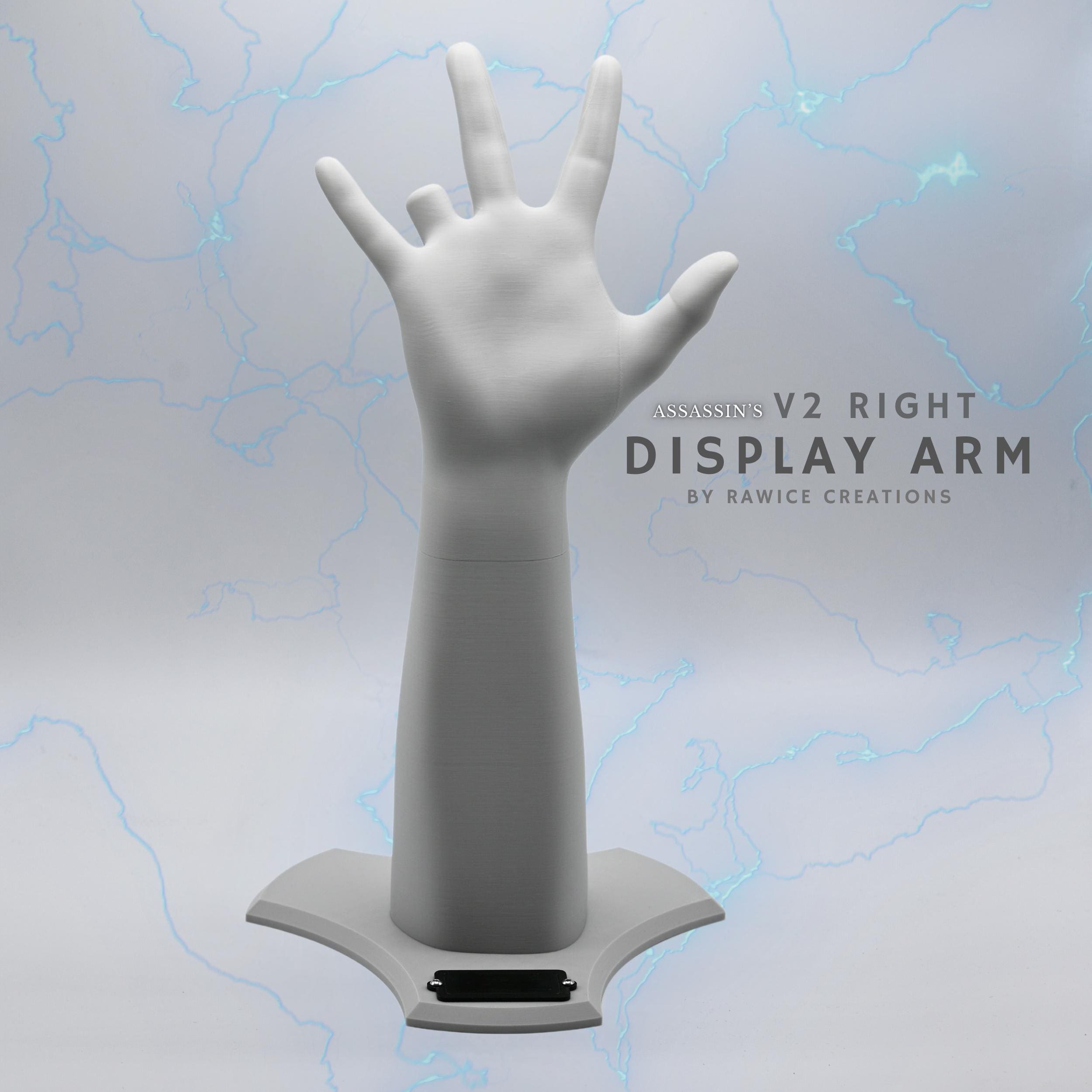 Rawice Creations V2 RIGHT Display Arm Stand - For Assassin's Hidden Blades