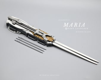 V2 Assassin's Maria Hidden Blade + Dart Launcher - AC Movie Blade