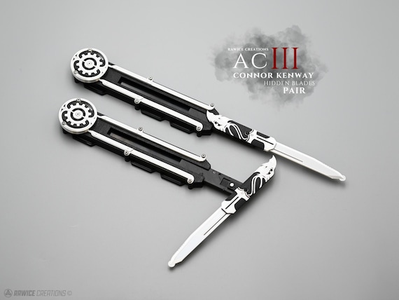 V2 Assassin's AC III Connor Kenway Pivot Hidden Blades (blade PAIR
