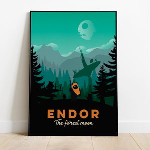 Poster minimalista di Star Wars Endor