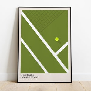 Poster minimalista Wimbledon Tennis