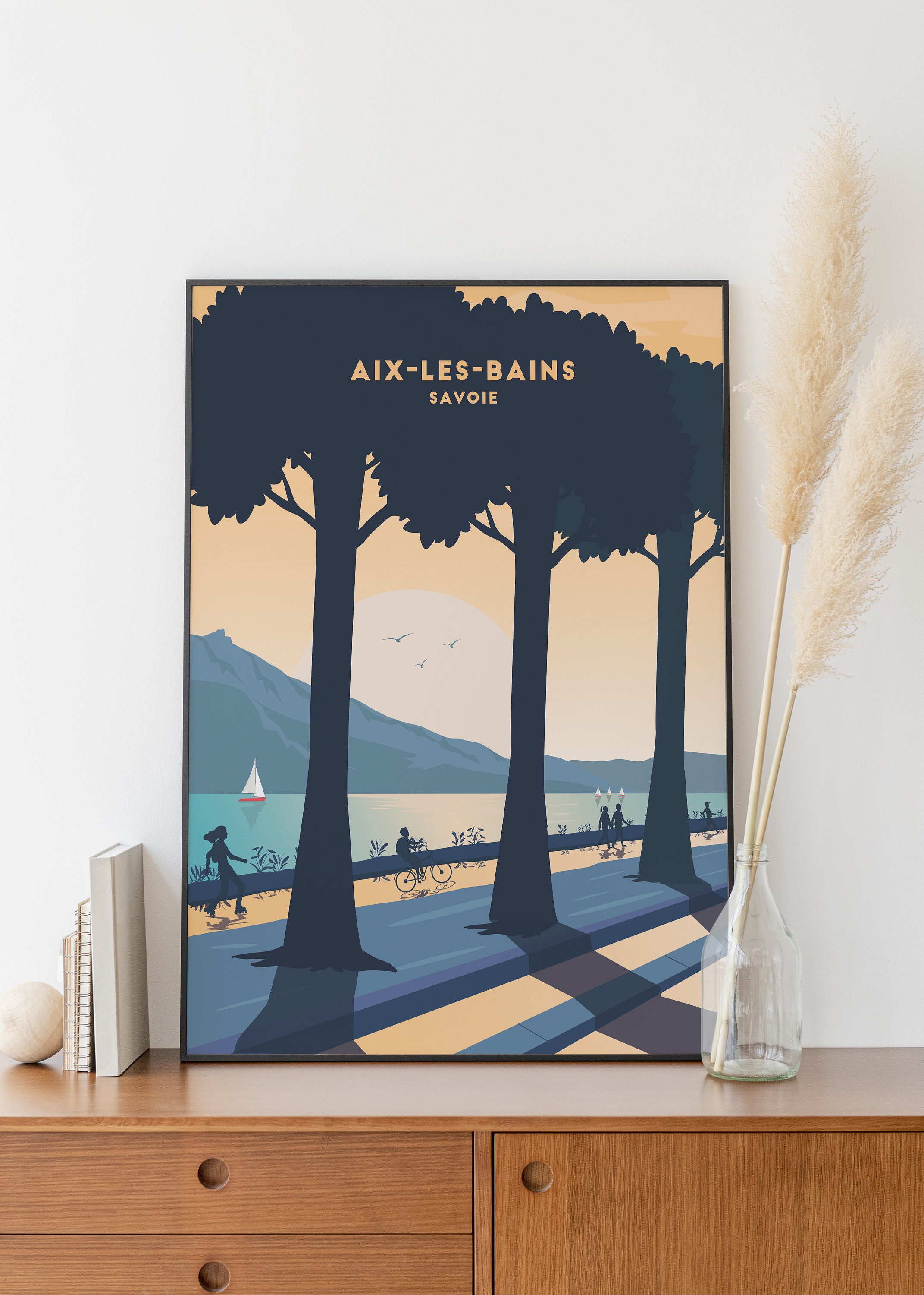 Poster Vintage Provence France - Impression 30x45 Cm, Décoration Murale Salon Ou Chambre