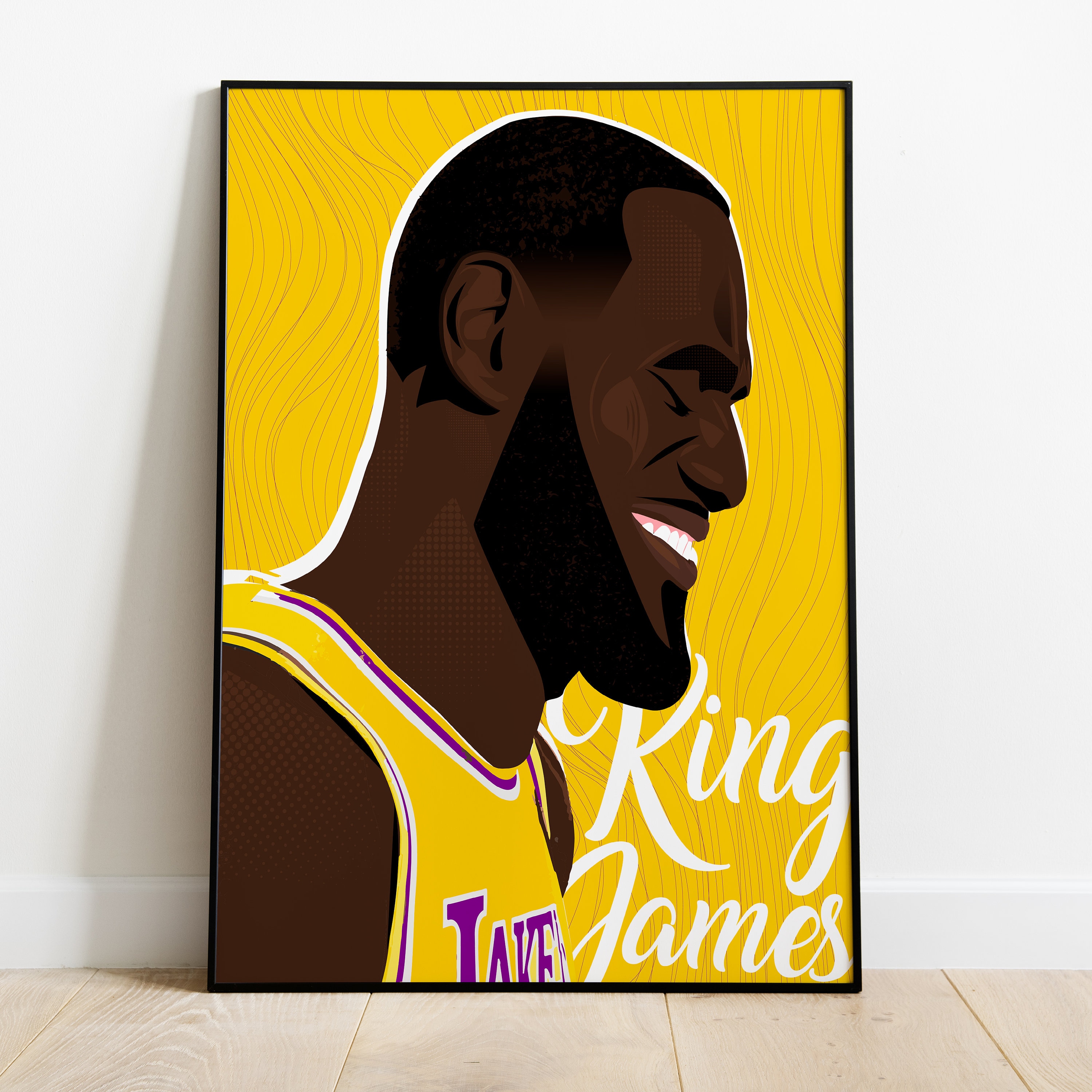 Discover LeBron James Minimalistisches Pop Art Poster