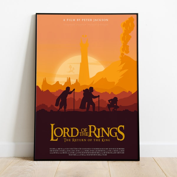 le seigneur des anneaux  poster minimalist The lord of the rings