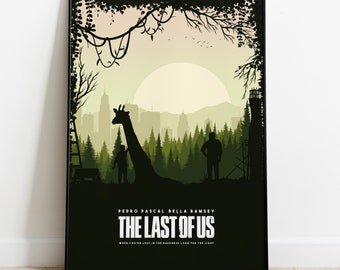 The Last of Us poster série tv | impression sur papier et toile | Poster minimaliste  | Décoration intérieur | idée cadeau | Print | Art