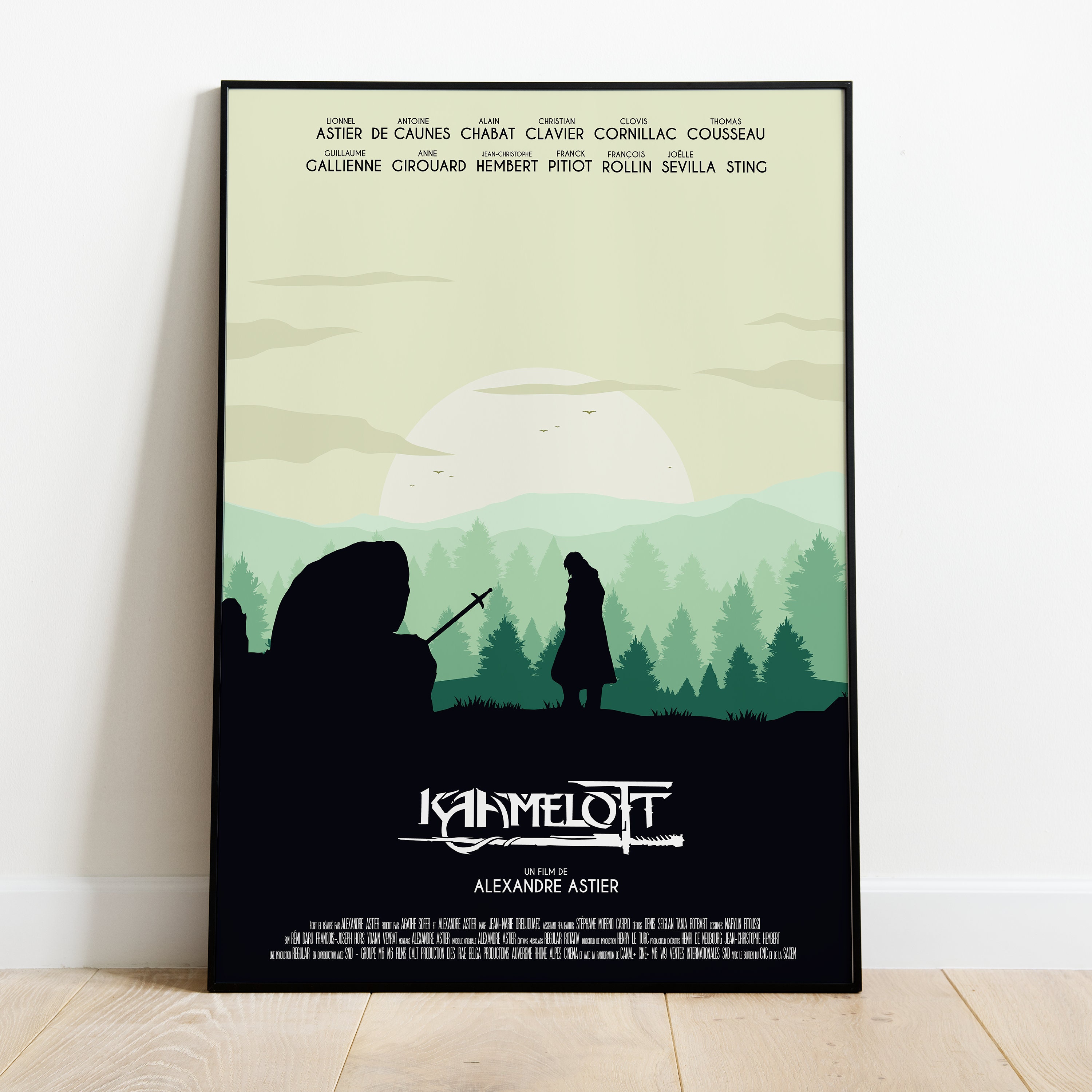 Kaamelott Affiche Minimaliste Alexandre Astier