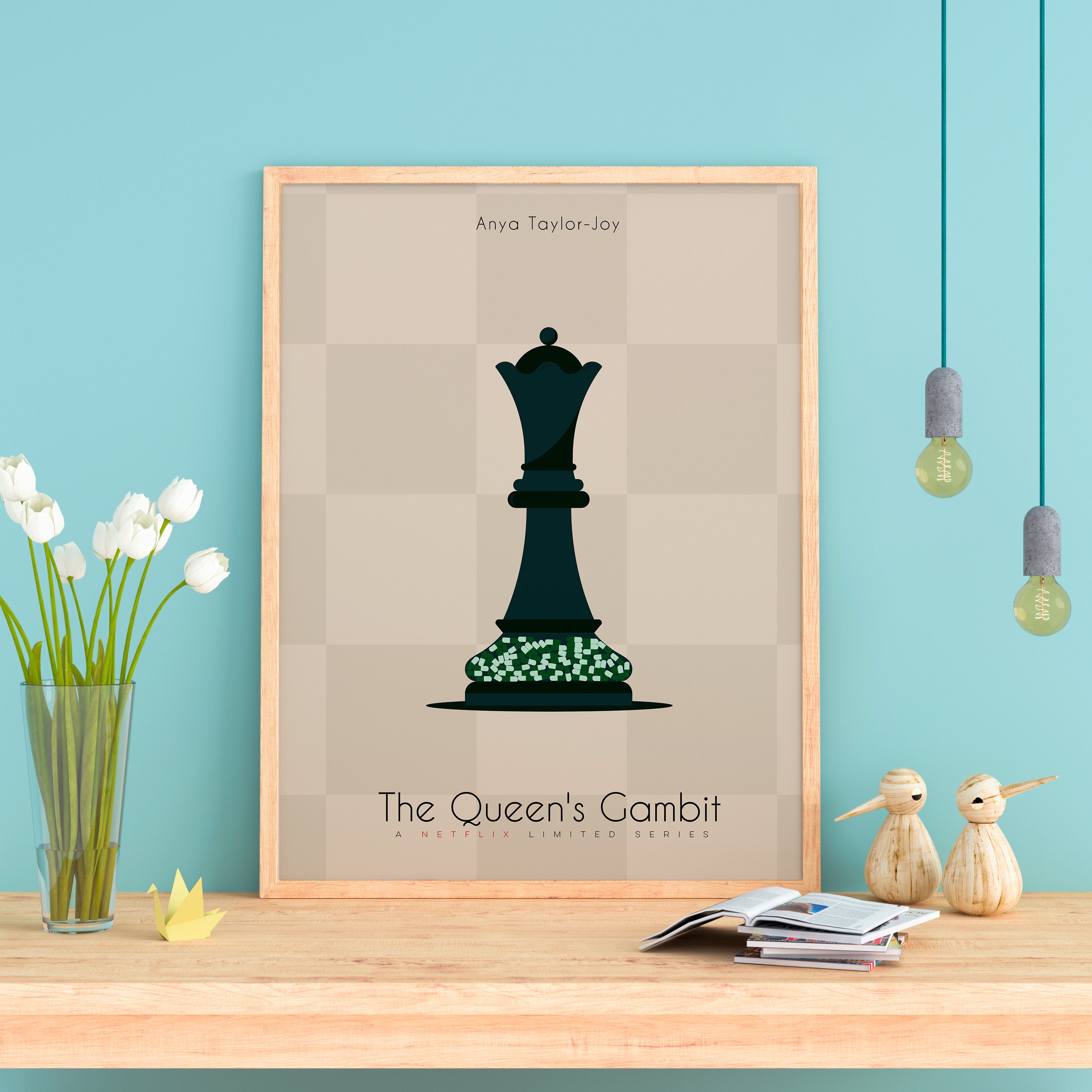 The Queen's Gambit Minimalist Poster - Etsy Sweden