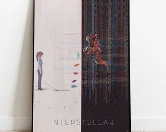 Poster interstellar minimaliste | Poster film | affiche minimaliste | Art mural | Décoration intérieur | idée cadeau | Print | Art