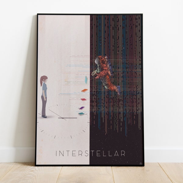 Minimalist Interstellar Poster | Poster movie | minimalist poster | Wall Art | Interior decoration | gift idea | Print | Art
