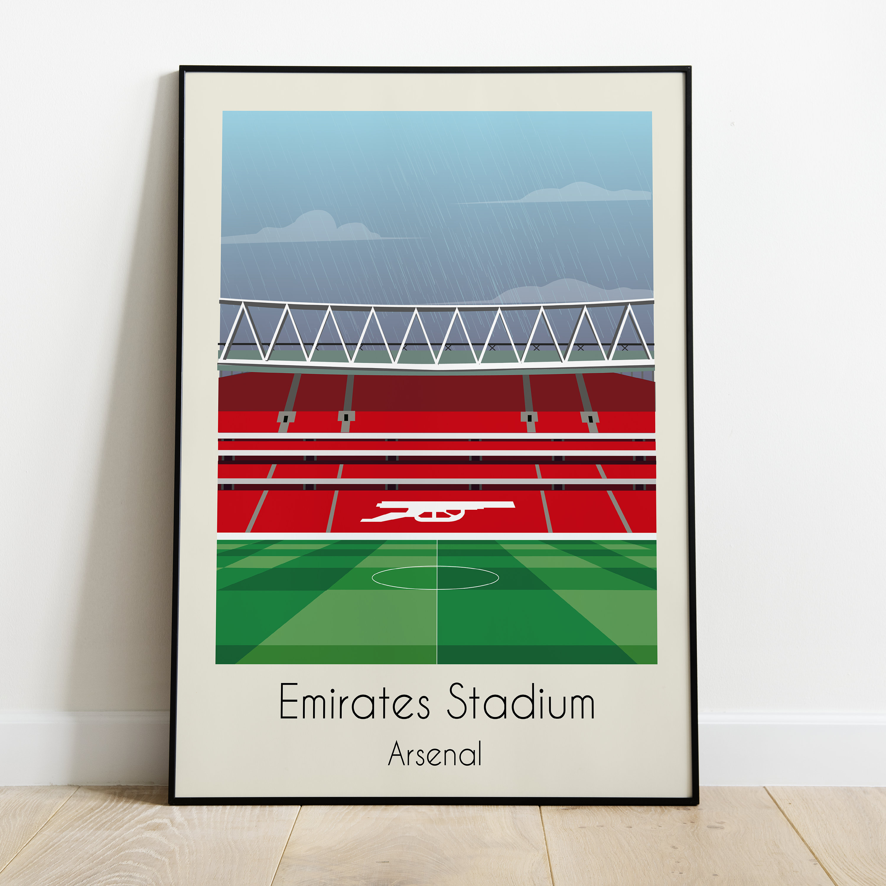 Arsenal Emirates Stadium Poster Minimaliste