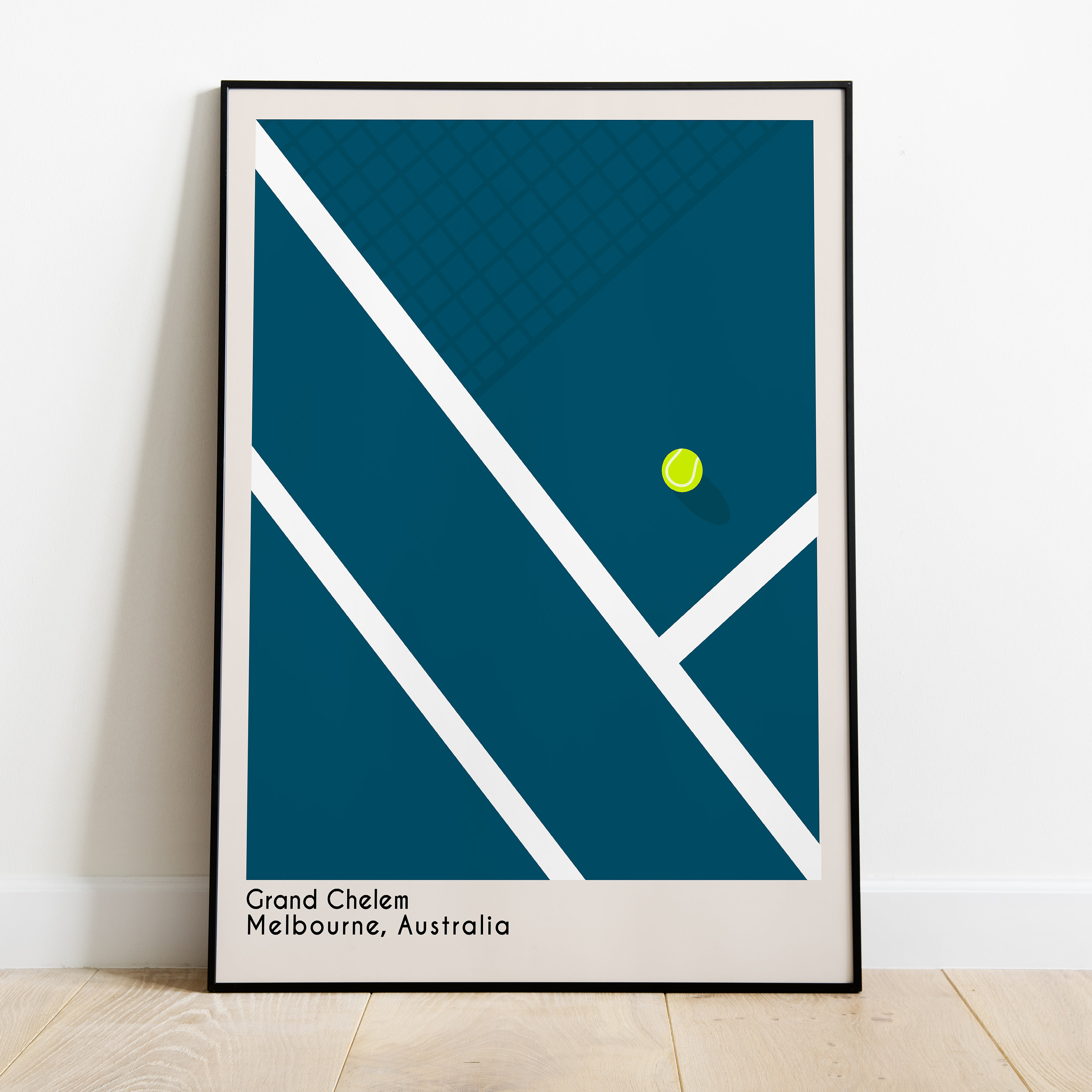 Poster Minimalist Open d'australie Tennis