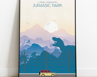 Jurassic Park poster minimalist film Spielberg