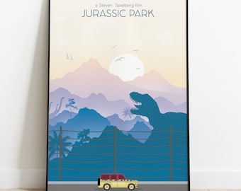 Jurassic Park minimalist movie poster Spielberg