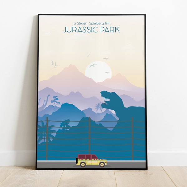 Jurassic Park poster minimalist film Spielberg