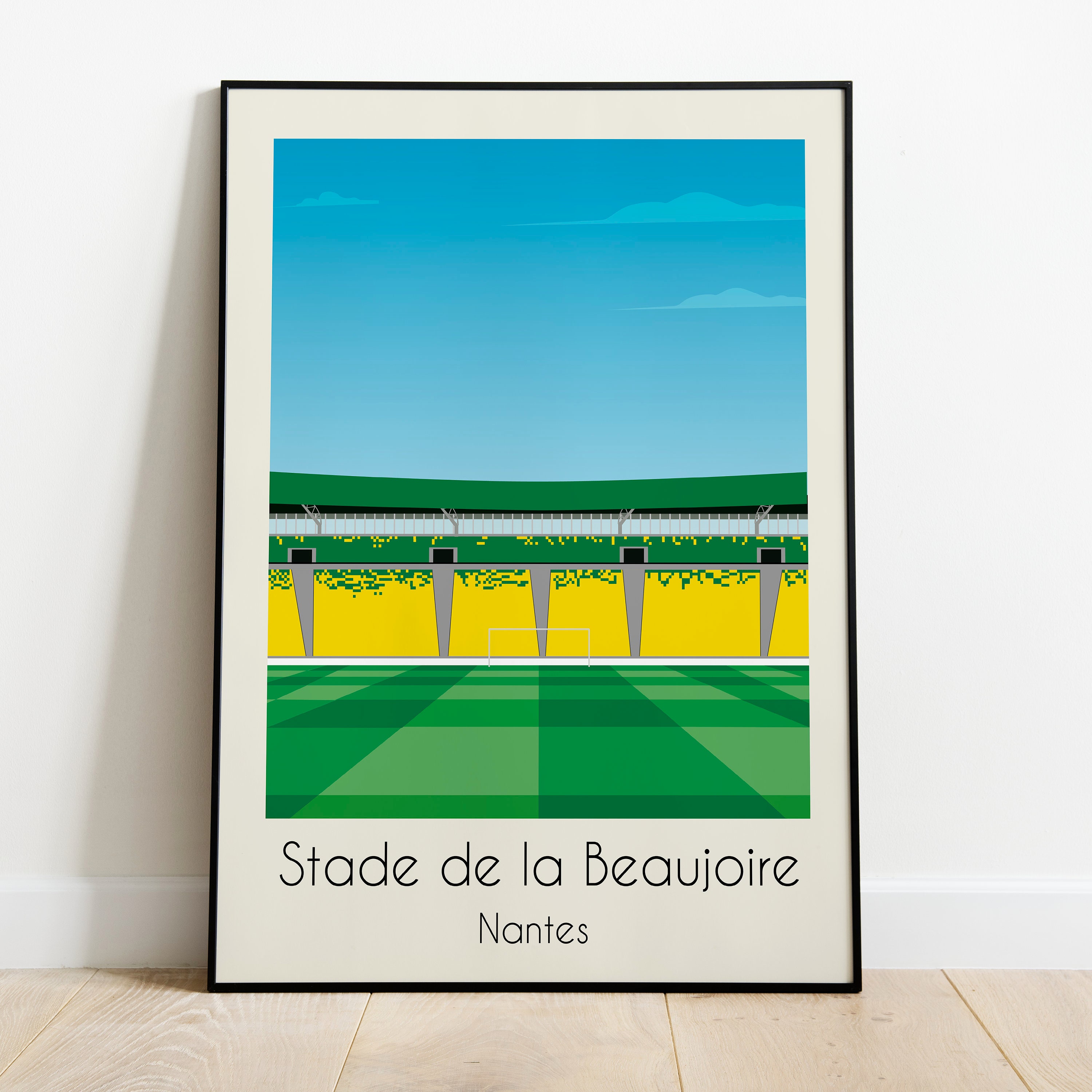 stade de La Beaujoire Nantes Poster Minimaliste