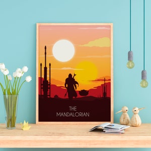 The Mandalorian poster minimalist Star Wars image 2