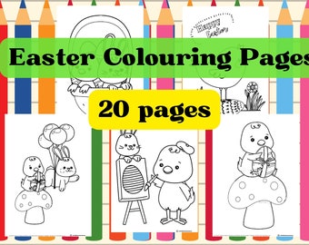 Easter Colouring Pages for Kids, Easter Printable Pages , Easter Colouring pages for Toddlers, Easter Printable Pages, Easter Activity